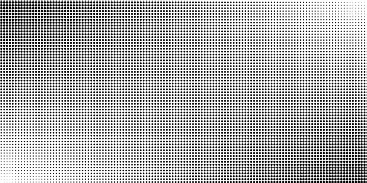 Halftone faded gradient texture. Grunge halftone grit background. White and black sand noise wallpaper.