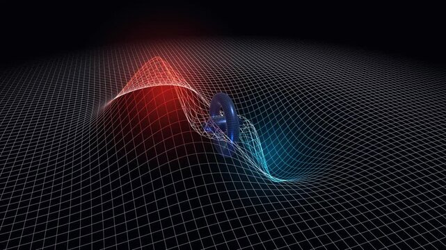 Cinematic Alcubierre Warp Drive Spacetime Distortion 4K Seamless Loop