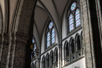 Naklejka premium interior of Myeongdong Cathedral in Seoul, South Korea