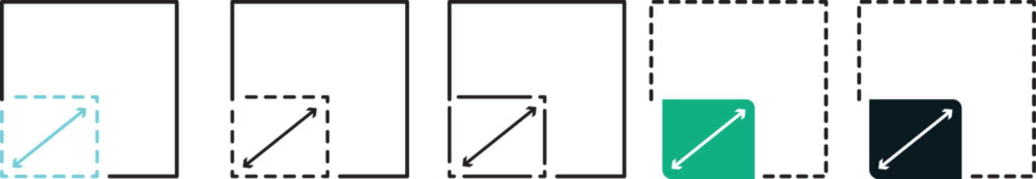 Smart TV vector icon. 32, 43, 55,60 inches.32, 43, 55,60 inches. Display Screen sign. premium vector art for liquid crystal display dimensions and smart TV panel networking.
