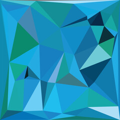 Obraz premium Geometric, abstract blue background, mosaic pattern, vector design element, colorful shapes