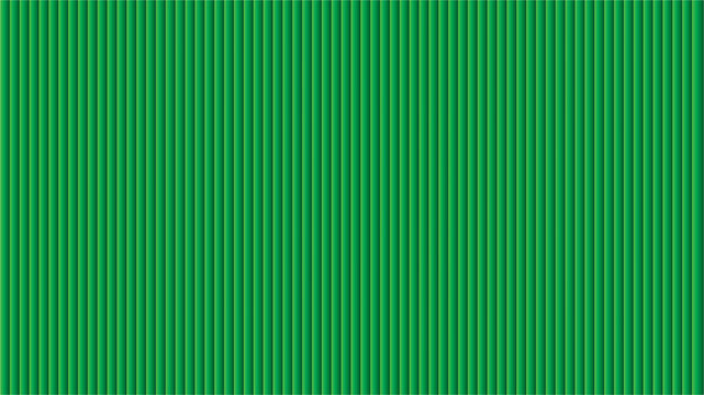 Solid Green Vertical Corrugated Cardboard Texture Background