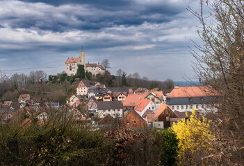 The picture shows Gößweinstein Castle in the market town of Gößweinstein, situated in the heart of Franconian Switzerland in Upper Franconia.  © Sabine