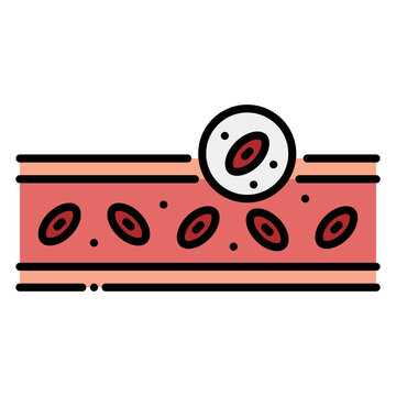 Extravasation: Blood Vessel Leakage Vector Illustration