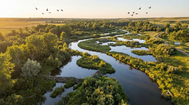 Rewilded River Floodplain