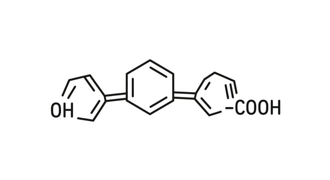 Chemical structure of Fenoprofen, a nonsteroidal anti-inflammatory drug (NSAID)