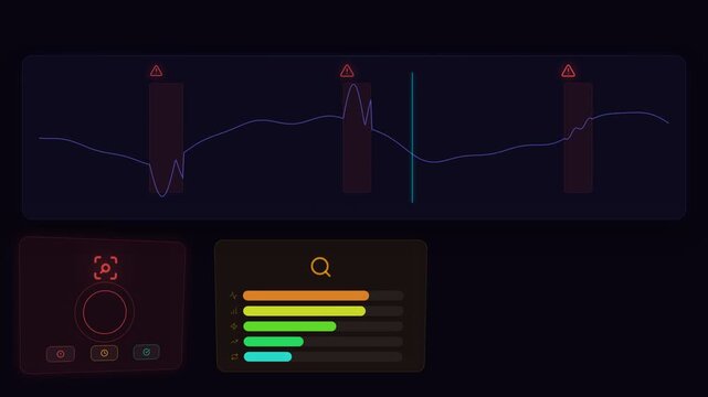 Advanced analytical dashboard visualizes complex data patterns, optimizing system performance through sophisticated real-time monitoring and interactive controls