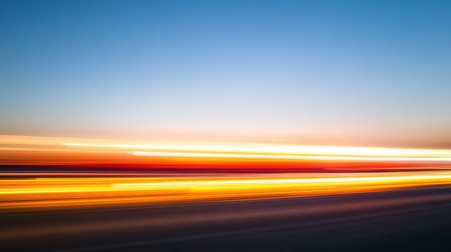 commute. A nighttime road illuminated by streaks of light, creating a dreamy and atmospheric urban scene. mobility guides, transit brochures, designed for mobility and urban transit guides.