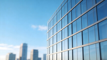 Obraz premium Modern glass building facade