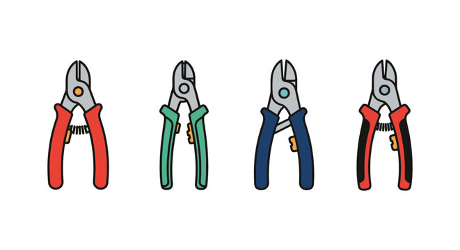 Wire Cutter Line art vector abstract minimal creative illustration