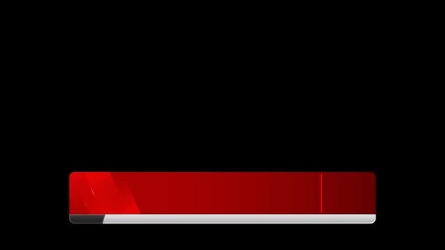 red lower third template for broadcast media