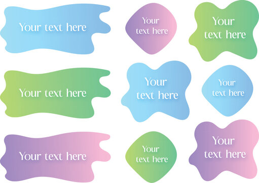 Text box frame set, text message frame background