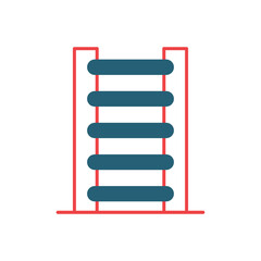 Fototapeta premium Step Ladder Glyph Icon