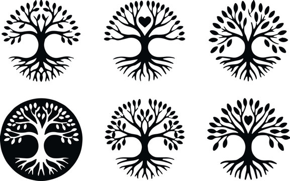 Tree of Life inside circle emblem