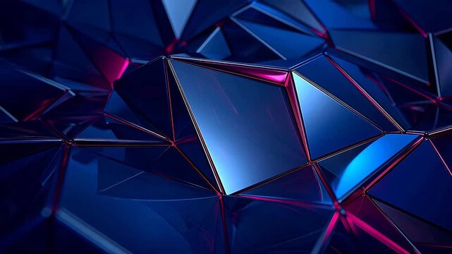 Digital polygon 3d geometry abstract background