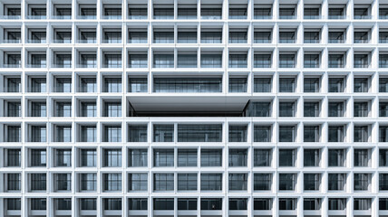 Naklejka premium abstract architecture with repeating grid lines and structural geometry forming modern minimalist pattern, corporate architecture background