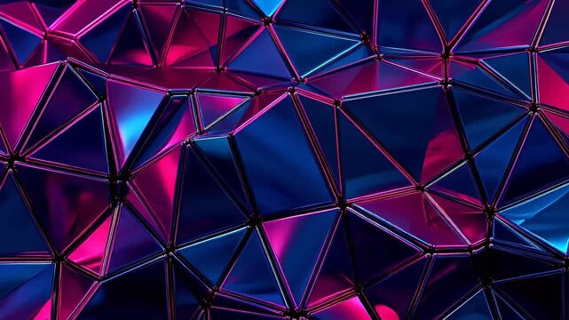 Digital polygon 3d geometry abstract background