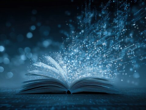 digital literacy concept with technology background