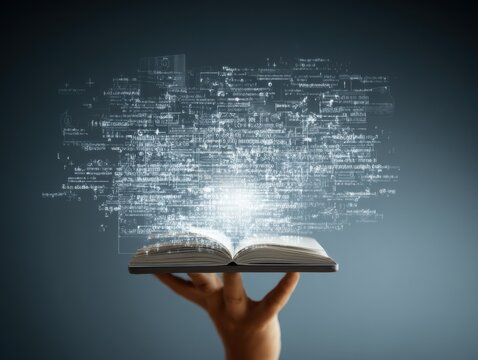 digital literacy concept with technology background