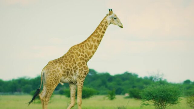 The northern giraffe (Giraffa camelopardalis), also known as three-horned giraffe, is the type species of giraffe, G. camelopardalis, and is native to north Africa. 