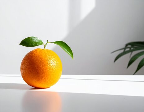 orange on the table