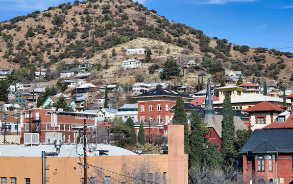 The old mining town of Bisbee, Arizona is ow a tourist attraction