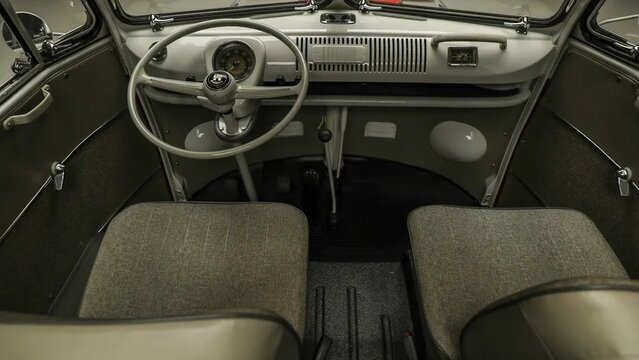 Volkswagen Type 2 microbus vintage interior dashboard