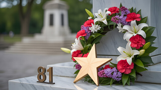 81st Anniversary Memorial Wreath  WWII Tribute