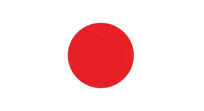 Red circle graphic element isolated on transparent background