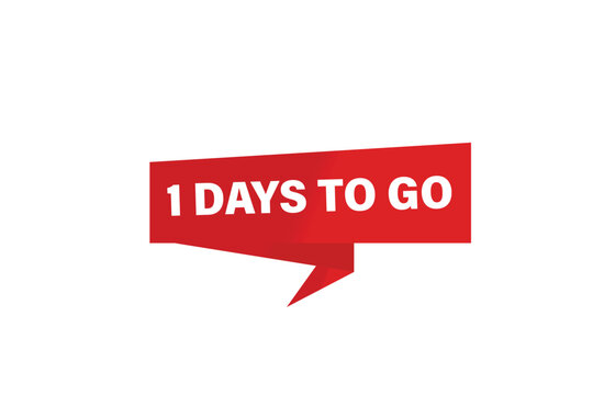 apply stickers now. 1days to go, label the Apply now button.  1days to go, template for the website. chat speech message. Banner promotion illustration vector design.
