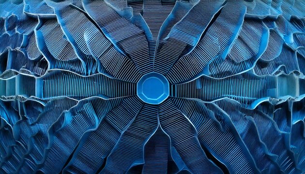 Industrial technology texture with chrome and blue light