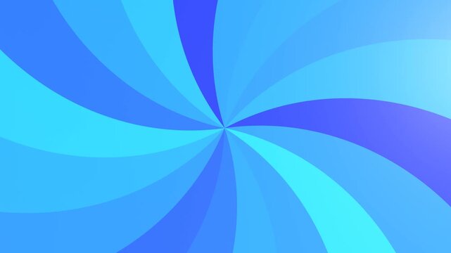 Smooth blue spirals swirl inward gently