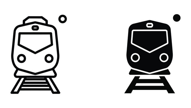 Two trains moving in opposite directions on parallel tracks