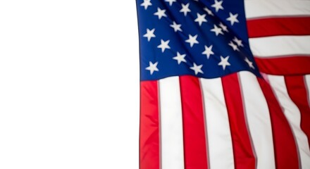 Fototapeta premium Honoring heroes a patriotic memorial day in usa image of the american flag waving proudly