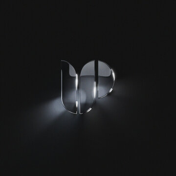Silver Steel Logo Reveal Square for Premium Social Media Feed and Ads