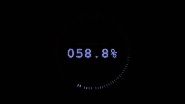 Purple Segmented Ring Loading Data Animation (48%)
