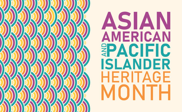Asian American Pacific Islander Heritage Month Celebration Vector Design, API Heritage Month
