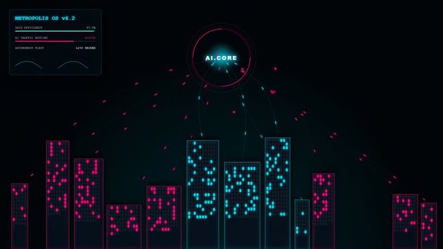 AI Core controls digital city data flow