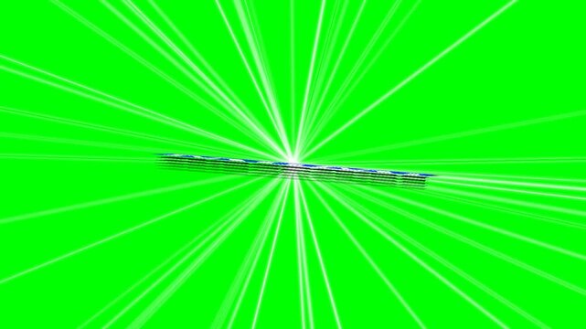 Exploding Confetti and "WOW!" Text Animation on Green Screen