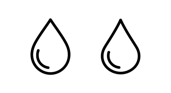 Two water droplet icons