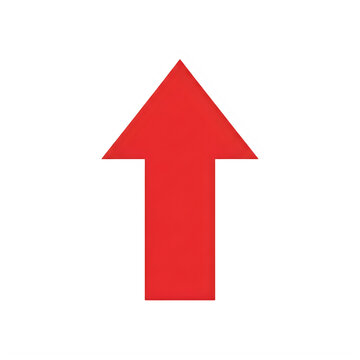 A large red arrow pointing upwards