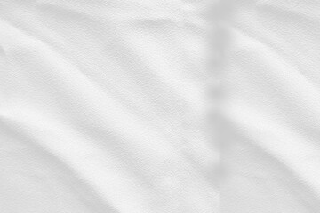 Fototapeta premium Soft White Fabric Texture Background with Natural Light Shadow Overlay