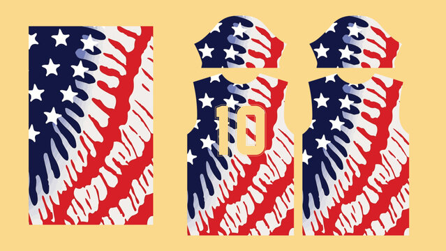 Jersey Design Textile Print