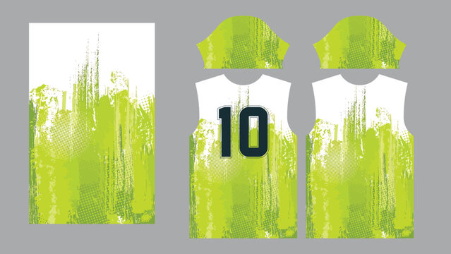 Jersey Design Vector Template Texttile Print