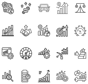 Collection of Business Growth and Performance Analysis chart graph