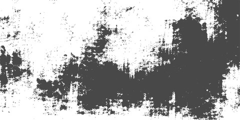 Obraz premium Abstract black ink splat and grunge texture vector illustration featuring a splattered paint spray pattern with a floral border frame and dirty stain silhouette on an art decoration wallpaper