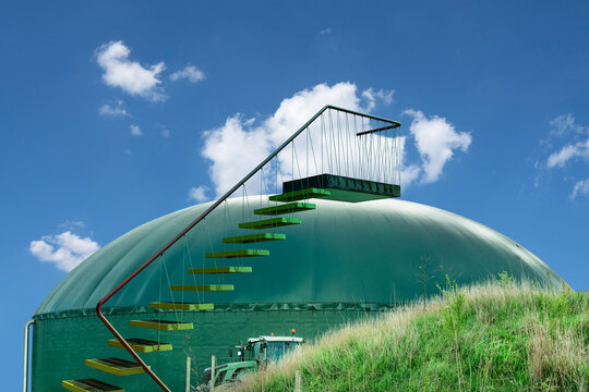 Geb&auml;udemodernisierungsgesetz mit einer Gr&uuml;ngasquote und einer Bio-Treppe