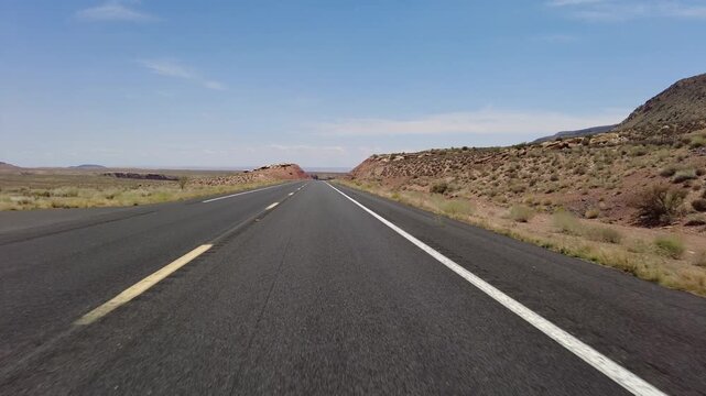 Driving Plate Grand Canyon East Rim Desert View Dr Eastbound Multicam Set 11 Front View LIttle Colorado River Gorge Arizona USA
