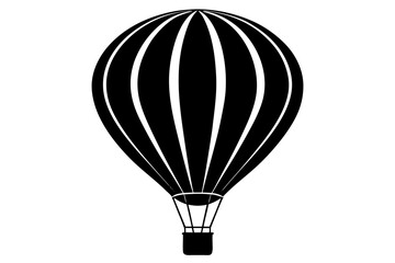 Naklejka premium hot air balloon vector illustration, hot air balloon icon art symbol