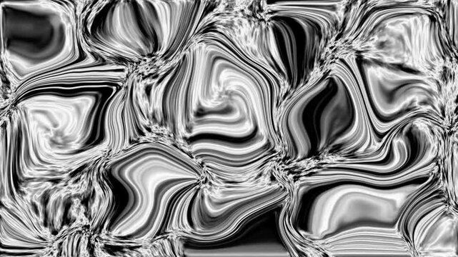 Abstract black white fluid marble texture swirling liquid pattern modern artistic background design